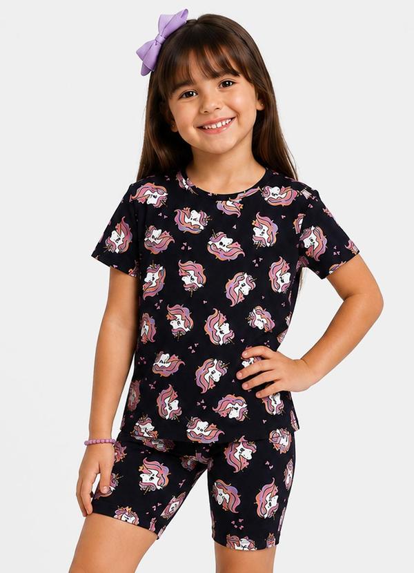 Conjunto Infantil Camisa com Ciclista Azul