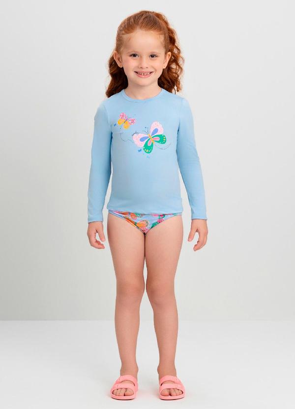 Conjunto Infantil com Blusa e Calcinha Quimby Azul