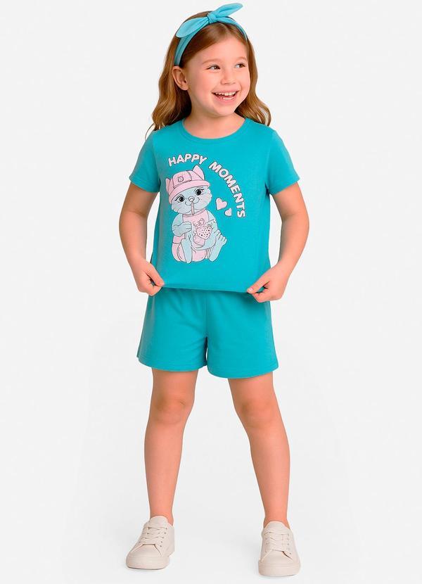 Vista 2 Conjunto Infantil Feminino Azul Select Select