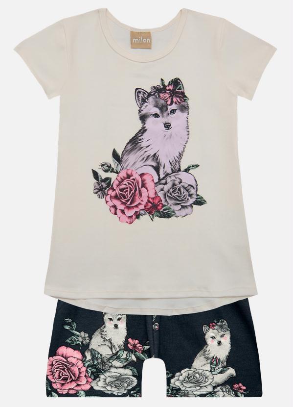 Conjunto Infantil MeninaOff White