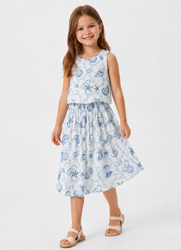 Conjunto Infantil Feminino Saia e Regata Bege