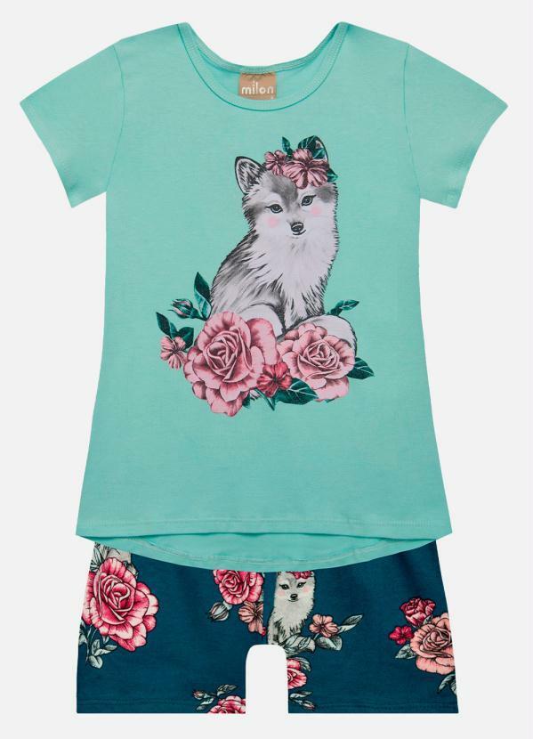 Vista 2 Conjunto Infantil MeninaVerde Milon Milon