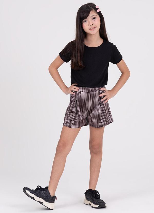 Vista 2 Conjunto Infantil Jacquard Shine Preto VIDA COSTEIRA VIDA COSTEIRA