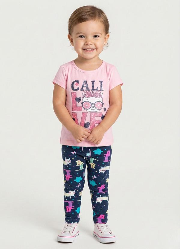 Conjunto Infantil Love Rosa