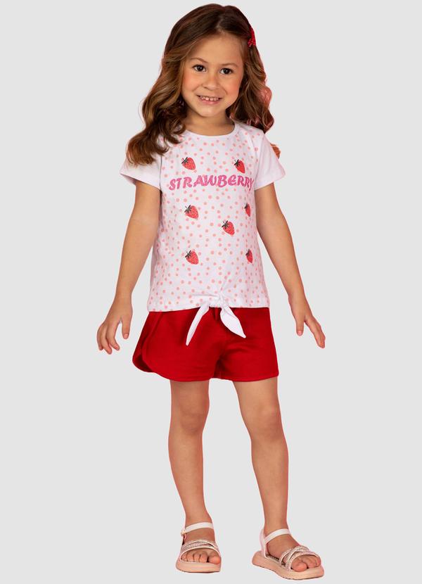 Conjunto Infantil Meia Malha Verm