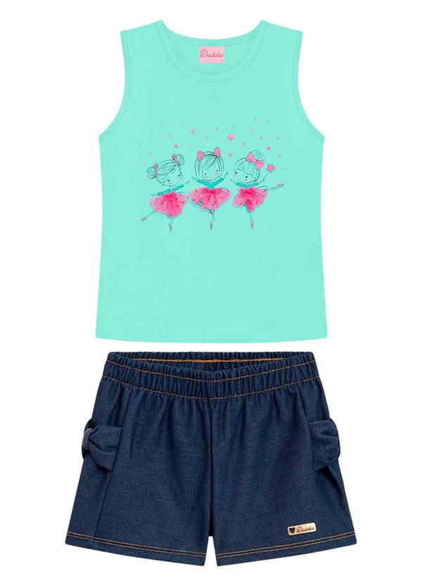 Vista 2 Conjunto Infantil Menina Azul Lilica Ripilica Lilica Ripilica