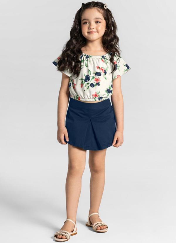 Conjunto Infantil Menina Bege