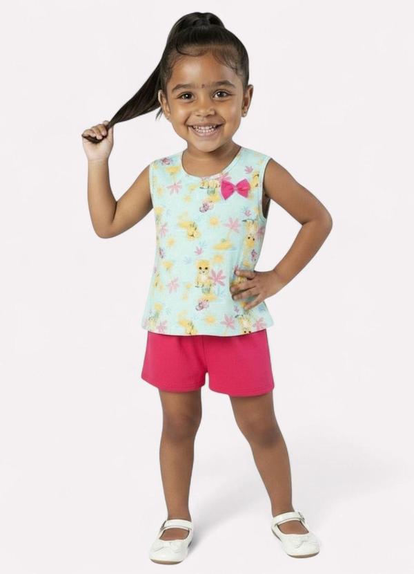 Conjunto Infantil Menina Bichinhos Verde