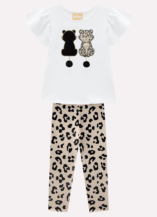 Conjunto Infantil Menina Bordado Branco