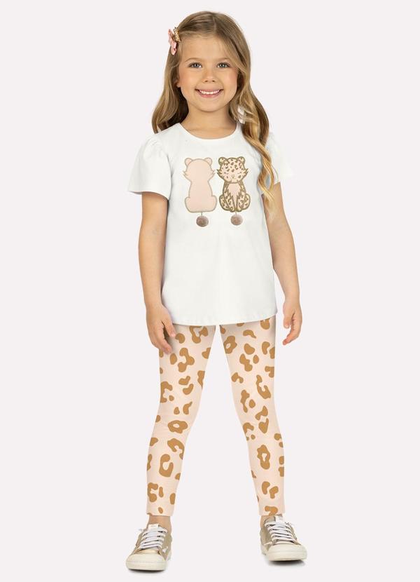Conjunto Infantil Menina Bordado Branco