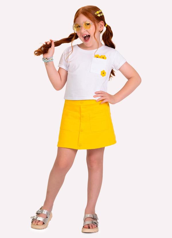 Conjunto Infantil Menina Bordado Branco