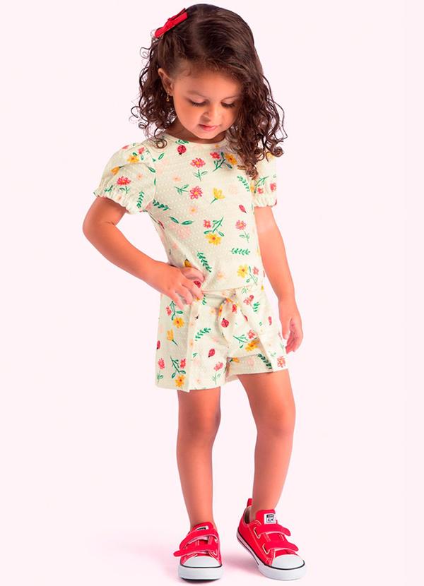 Conjunto Infantil Menina Branco