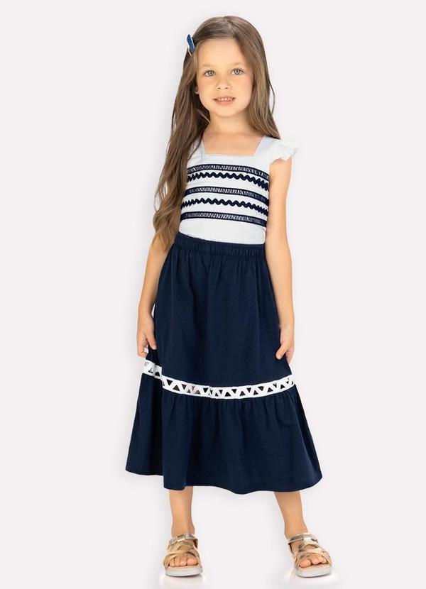 Conjunto Infantil Menina com Aviamentos Branco