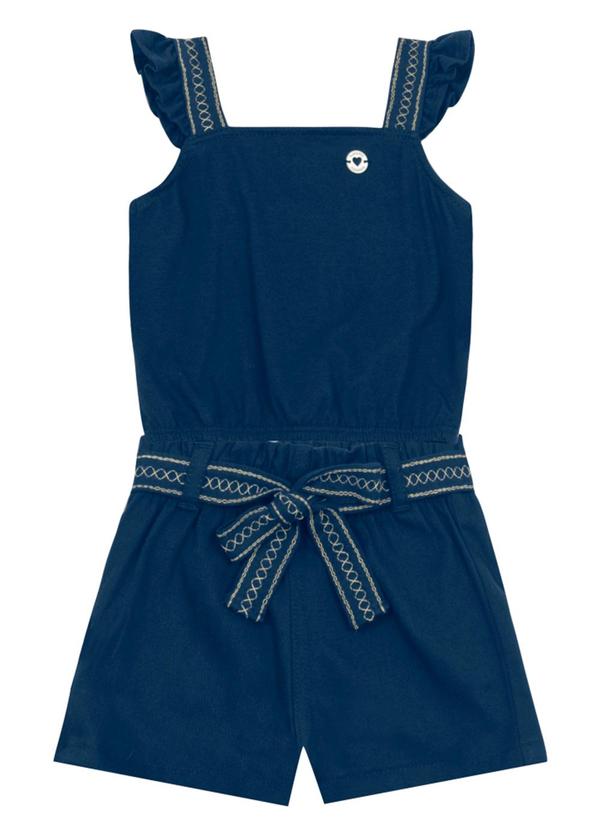 Conjunto Infantil Menina com Laço Azul