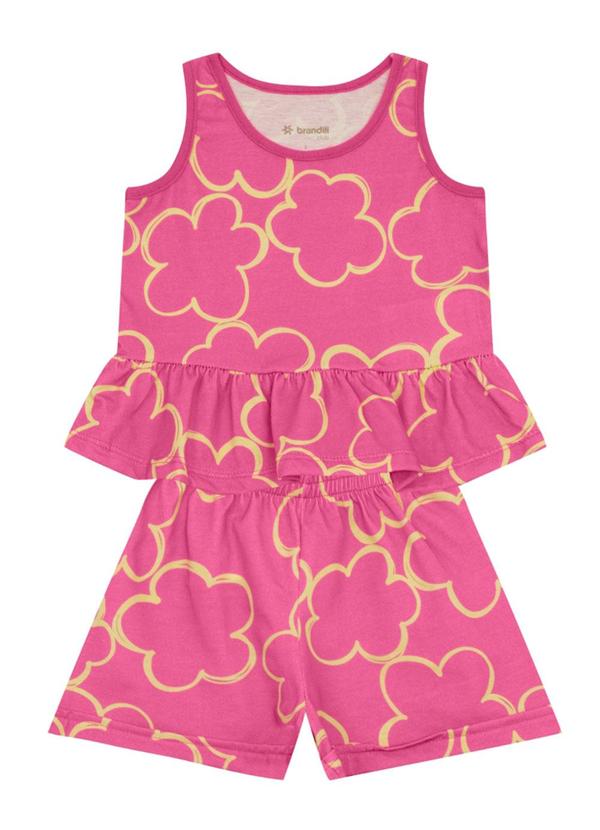 Conjunto Infantil Menina de Flores Rosa