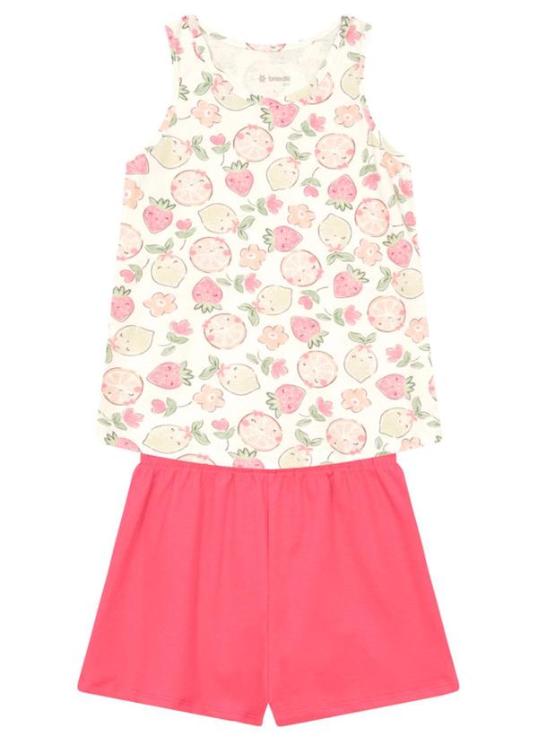 Vista 2 Conjunto Infantil Menina de Frutinhas Natural Brandili Brandili