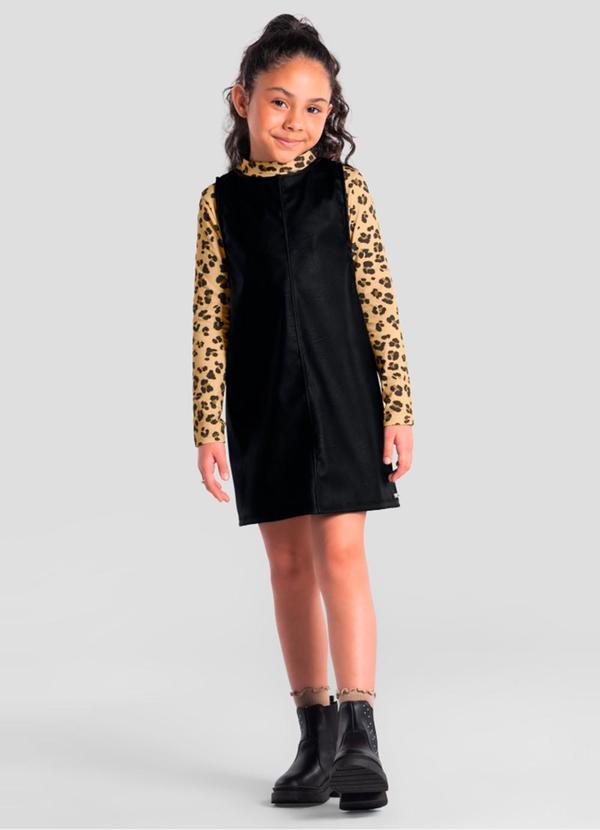 Conjunto Infantil Menina de Oncinha Amarelo