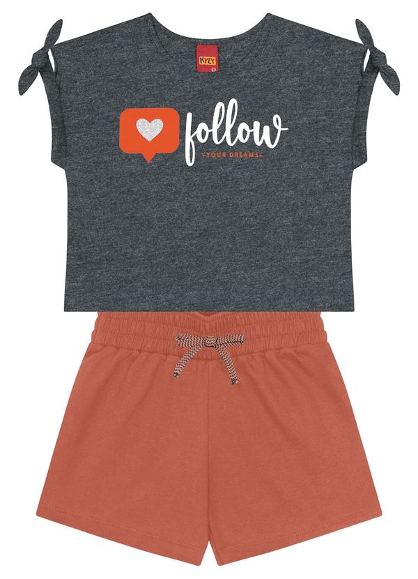 Vista 2 Conjunto Infantil Menina Dreams Mescla Kyly Kyly