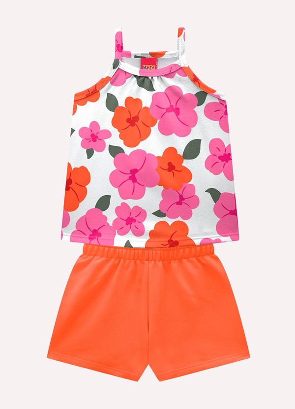 Conjunto Infantil Menina em Algodão Branco