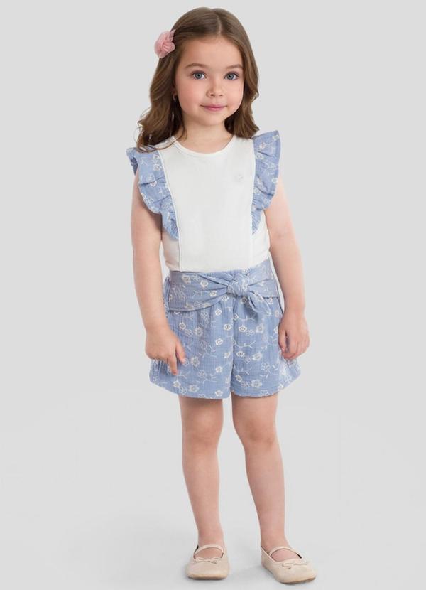 Conjunto Infantil Menina em Cotton Bege
