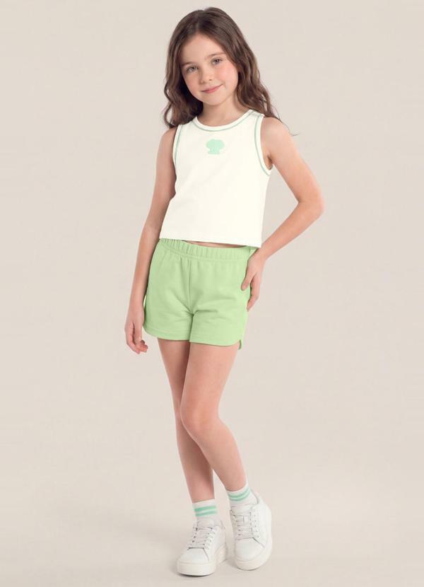 Conjunto Infantil Menina em Cotton Bege