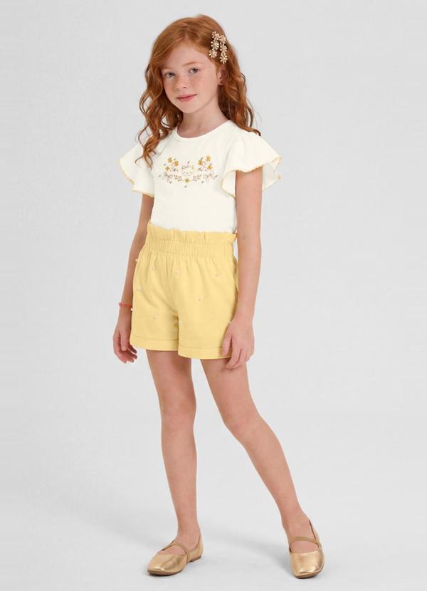 Conjunto Infantil Menina em Cotton Bege