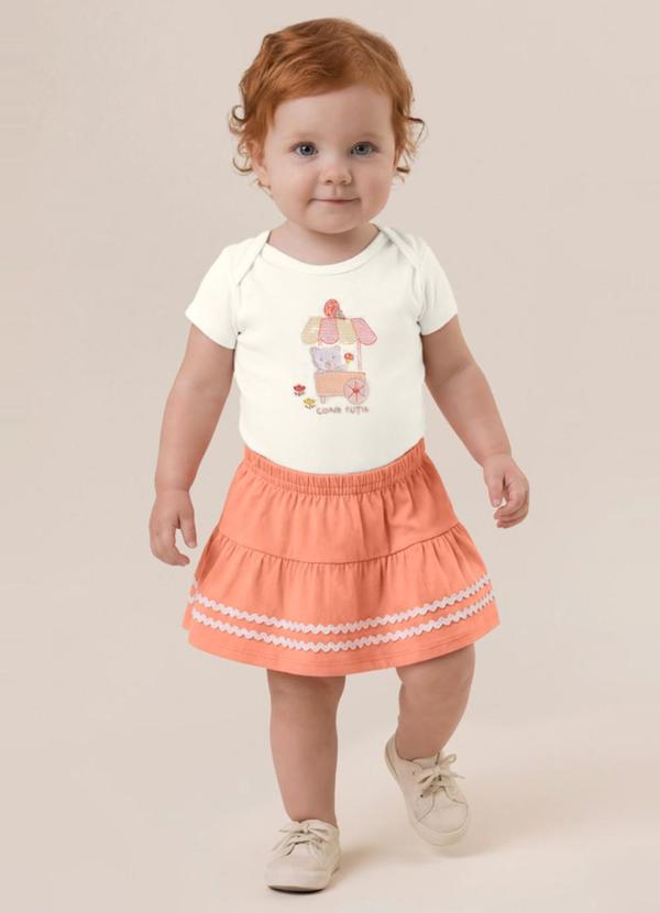 Conjunto Infantil Menina em Cotton Bege
