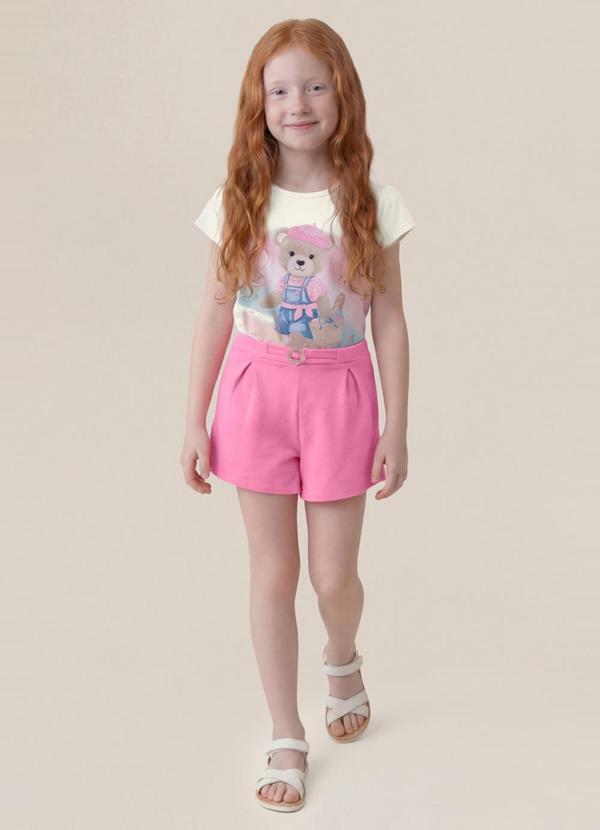 Conjunto Infantil Menina em Cotton Bege