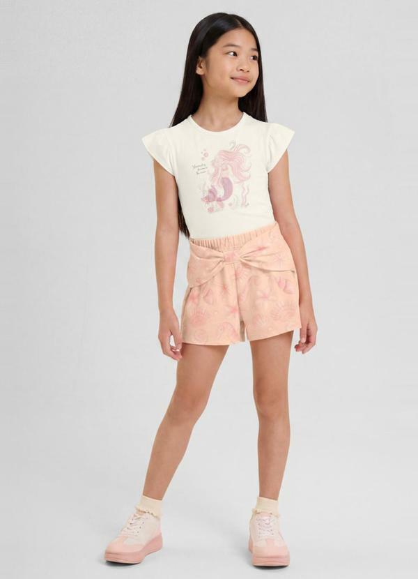 Conjunto Infantil Menina em Cotton Bege