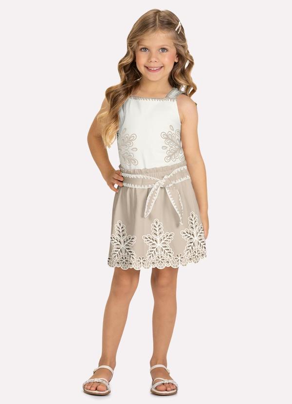 Conjunto Infantil Menina em Cotton Branco