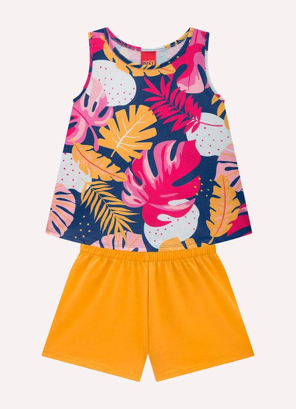 Conjunto Infantil Menina Estampa Azul