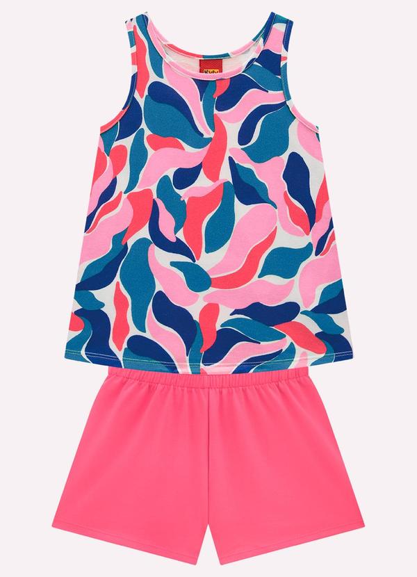 Conjunto Infantil Menina Estampa Branco