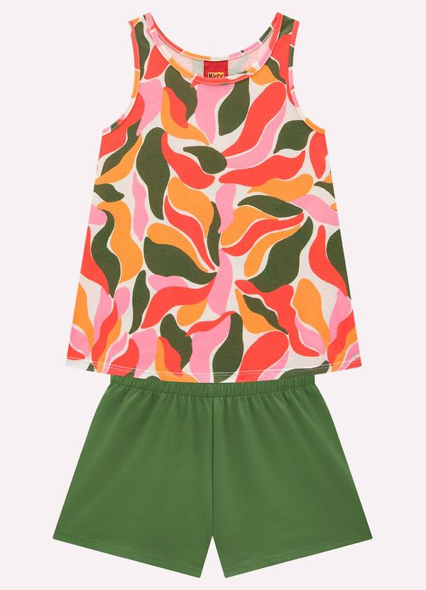 Conjunto Infantil Menina Estampa Branco