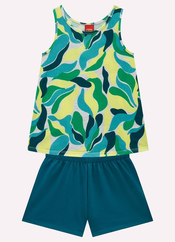 Conjunto Infantil Menina Estampa Cinza