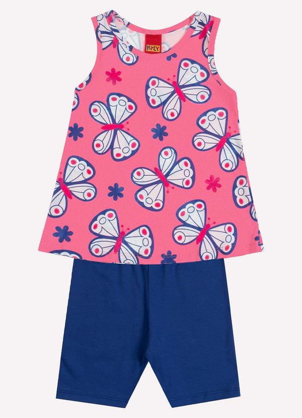 Conjunto Infantil Menina Estampa Rosa
