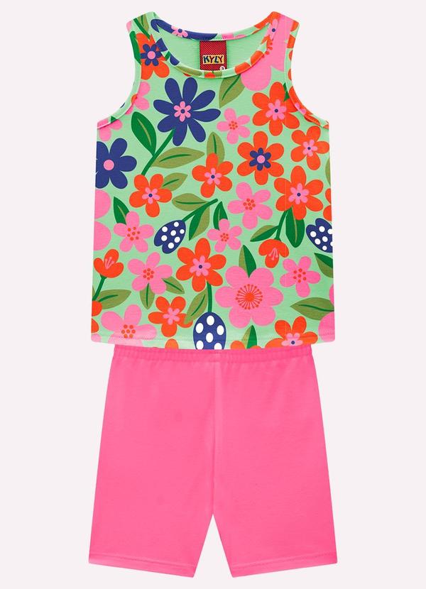 Conjunto Infantil Menina Estampa Verde