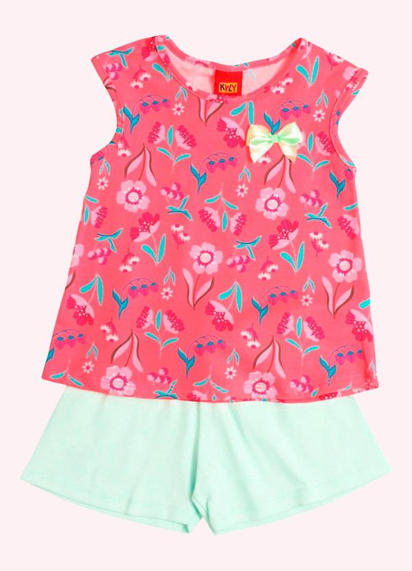 Vista 2 Conjunto Infantil Menina Estampado Pink Kyly Kyly