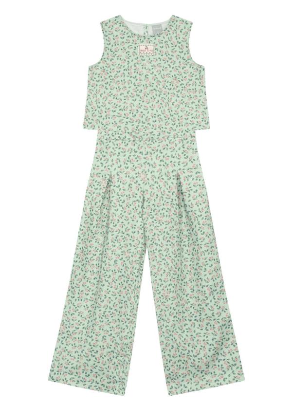 Vista 2 Conjunto Infantil Menina Floral Azul VIDA COSTEIRA VIDA COSTEIRA