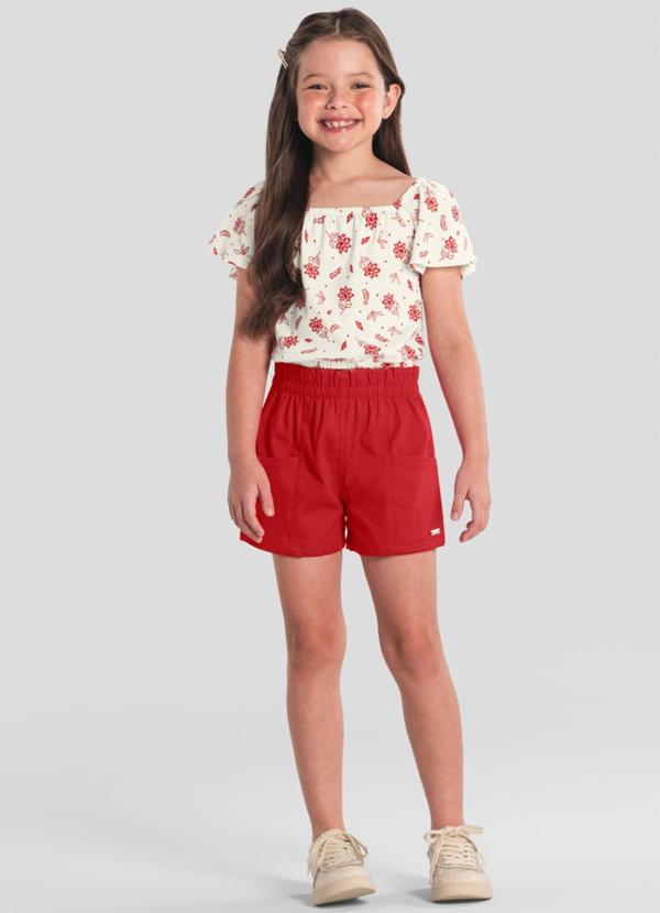 Conjunto Infantil Menina Florido Natural