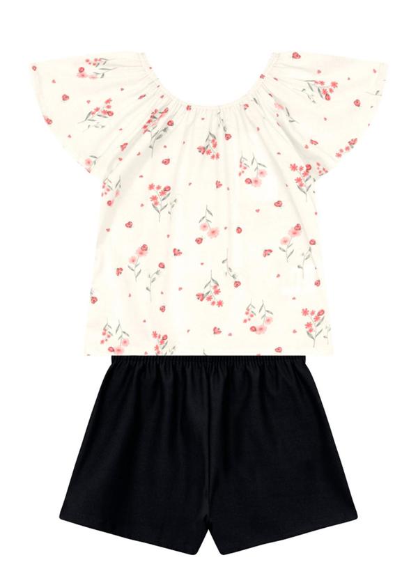 Conjunto Infantil Menina Florido Natural