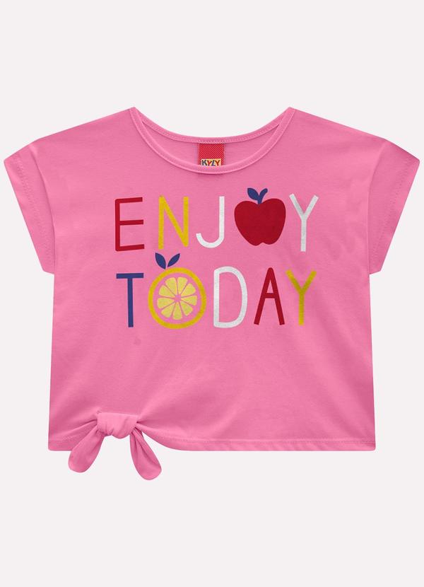 Conjunto Infantil Menina Frutas Rosa