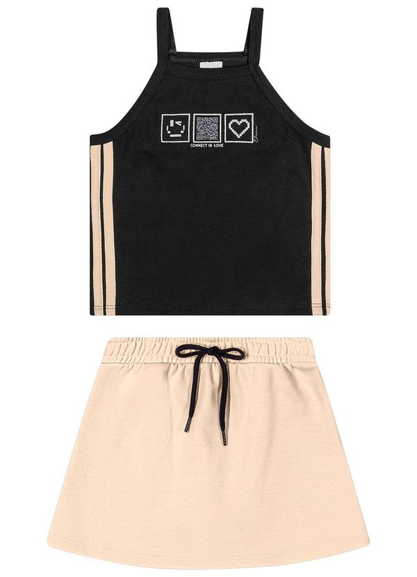 Conjunto Infantil Menina Interativo Preto