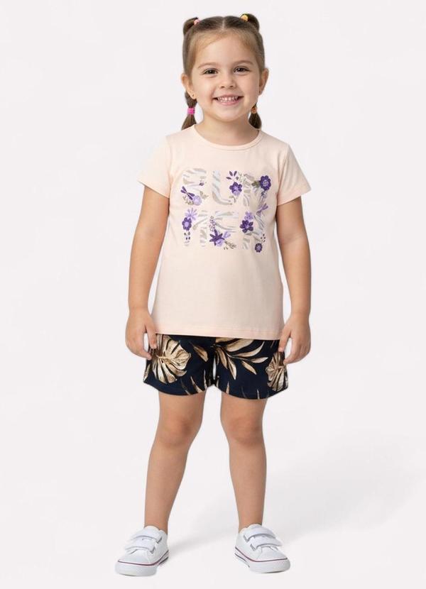 Conjunto Infantil Menina Lettering Laranja