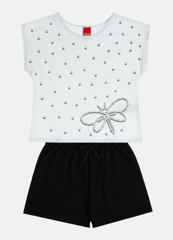 Conjunto Infantil Menina Libélula Branco