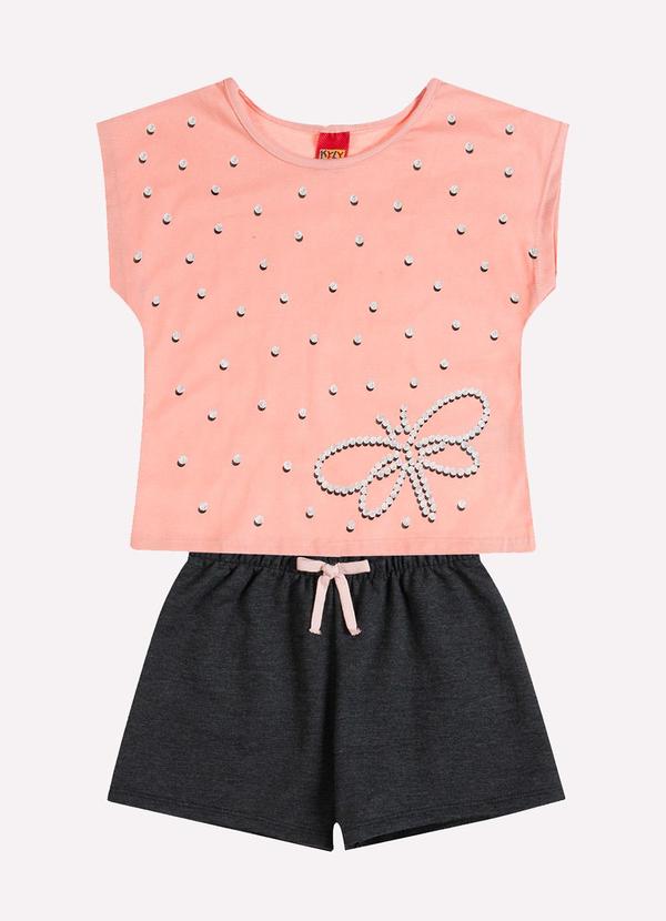 Conjunto Infantil Menina Libélula Rosa