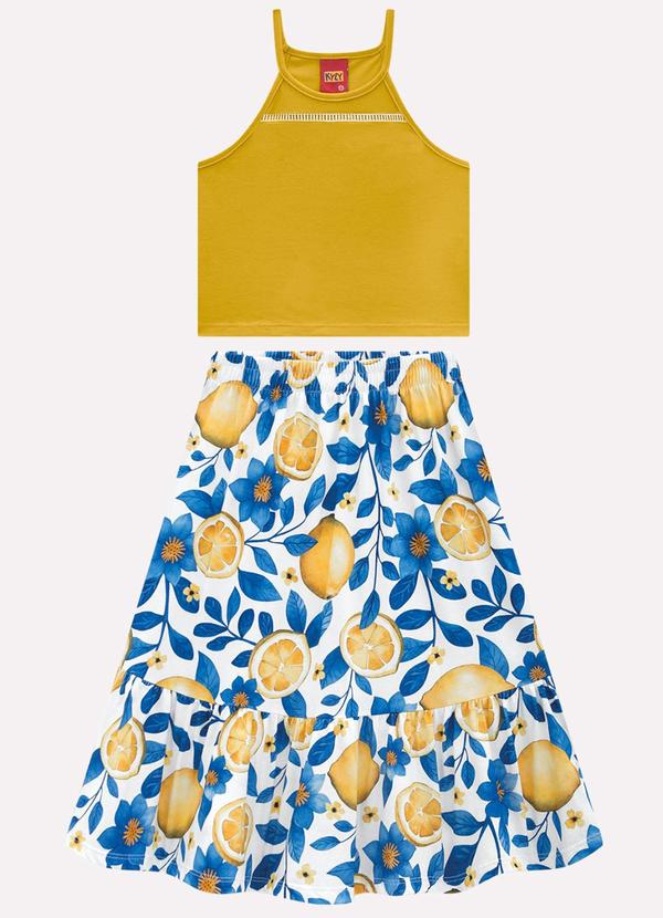 Conjunto Infantil Menina Limões Amarelo