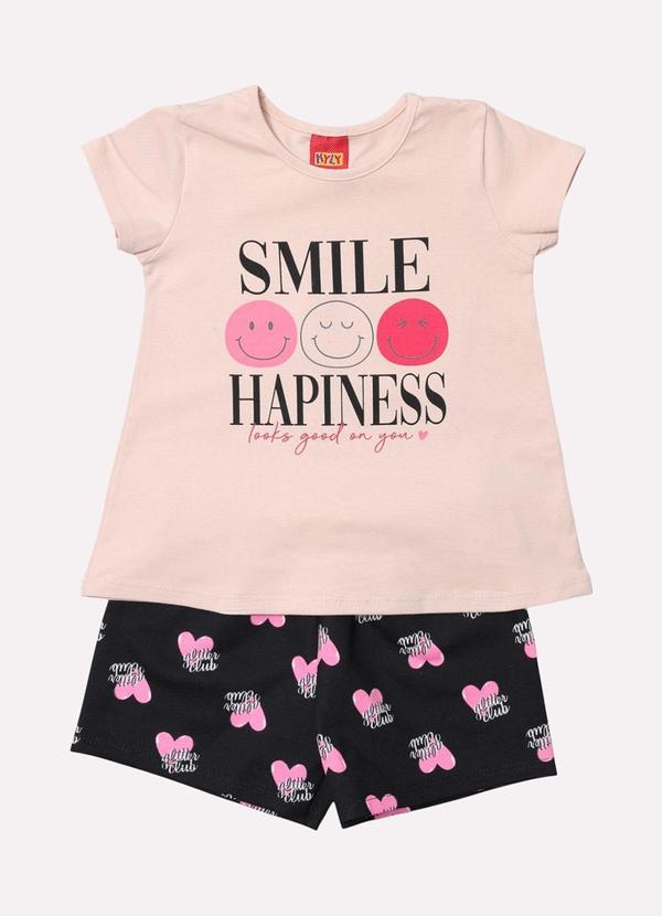 Conjunto Infantil Menina Smile Rosa