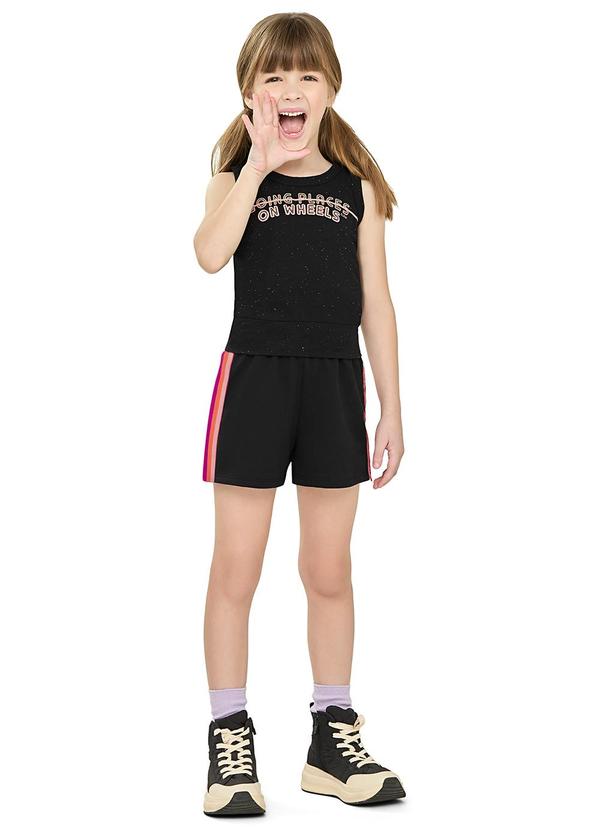 Conjunto Infantil Menina Sport Preto