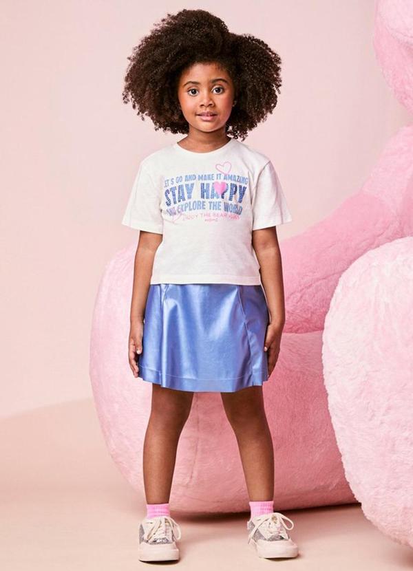 Conjunto Infantil Menina Stay Happy com Strass
