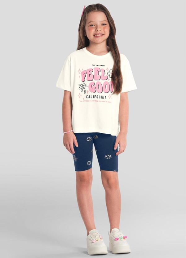 Conjunto Infantil Menina Tropical em Gel Natural